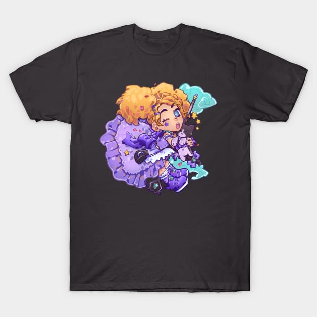 Magical Girl Cat T-Shirt by BreadBear